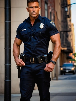 Stripper als Polizist/US Cop